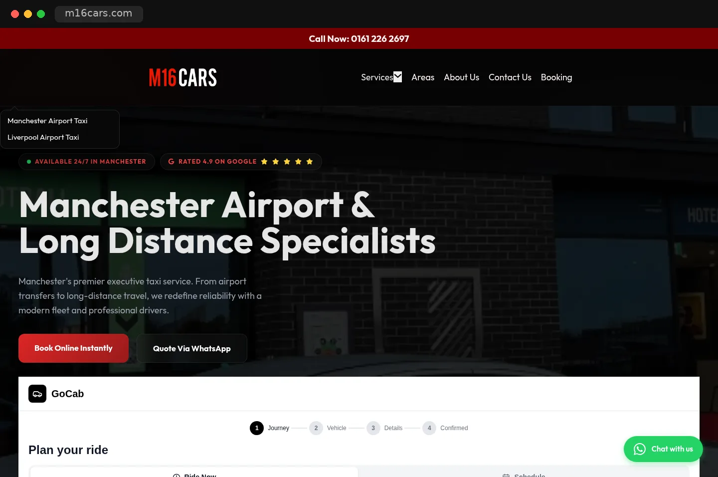 M16 Cars website built by ViralMouth