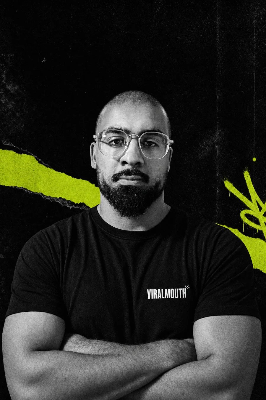 Shabaaz, ViralMouth strategy and direction, editorial studio portrait